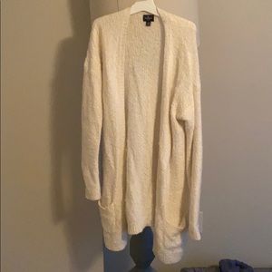 White cardigan